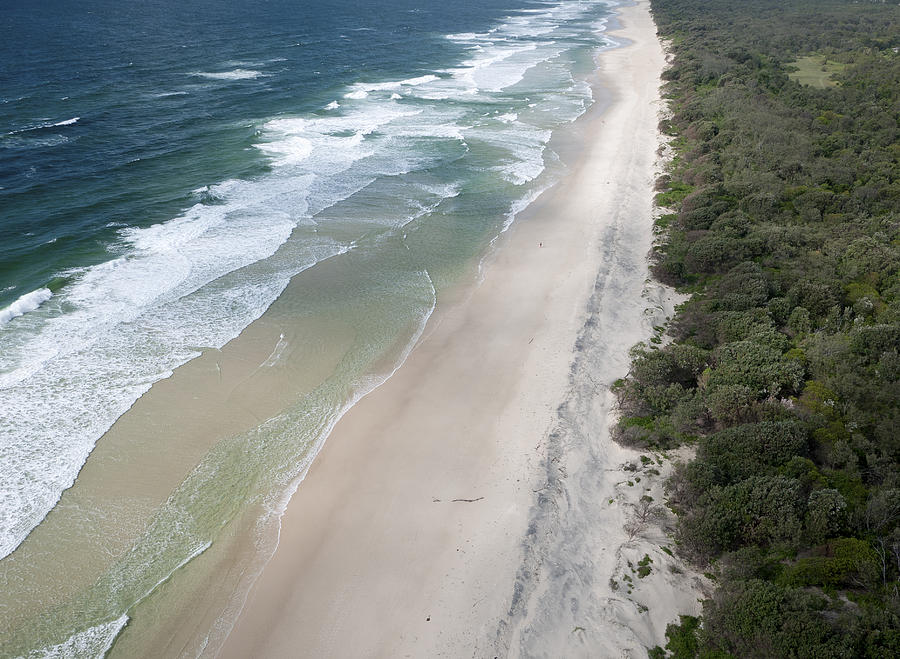 Beach Photograph - Tallow Beach Near Byron Bay, New South by Rob Huntley