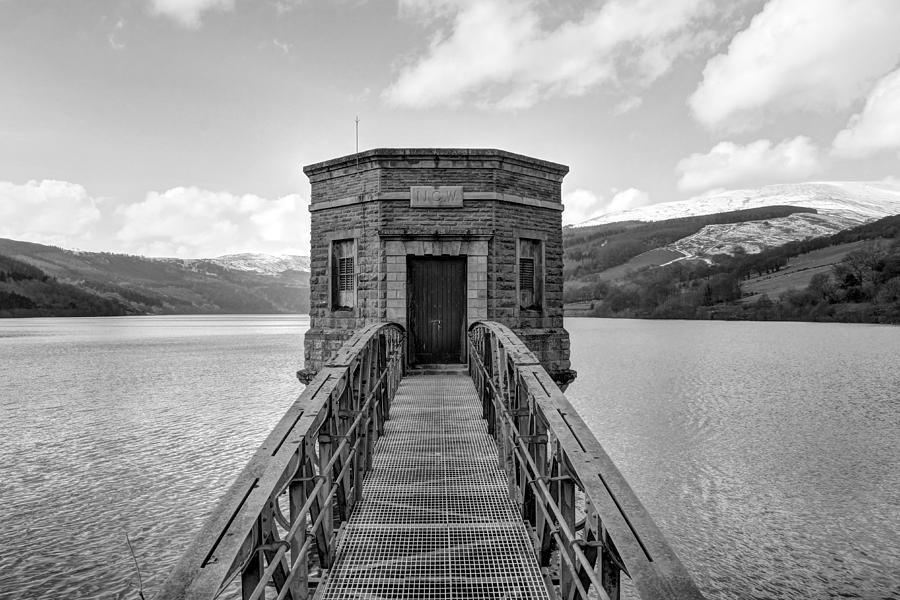 Black And White Photograph - Talybont Reservoir by Dan Davidson