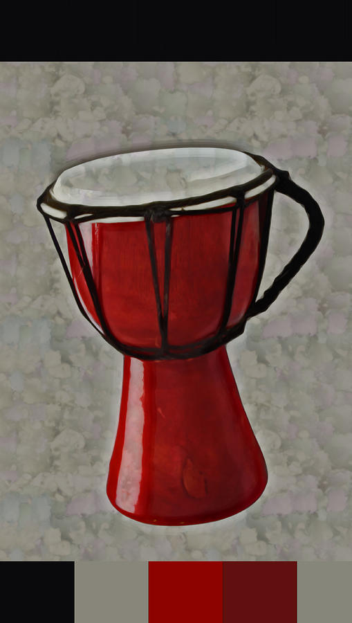 Tam Tam Djembe - s01glfr1b3 Digital Art by Variance Collections