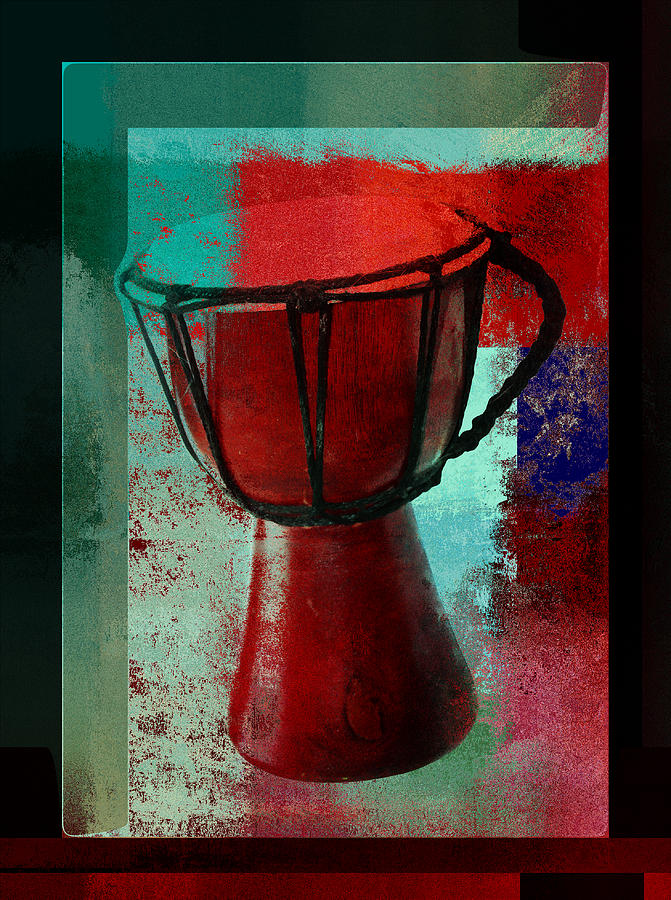 Tam Tam Djembe - s222a Digital Art by Variance Collections