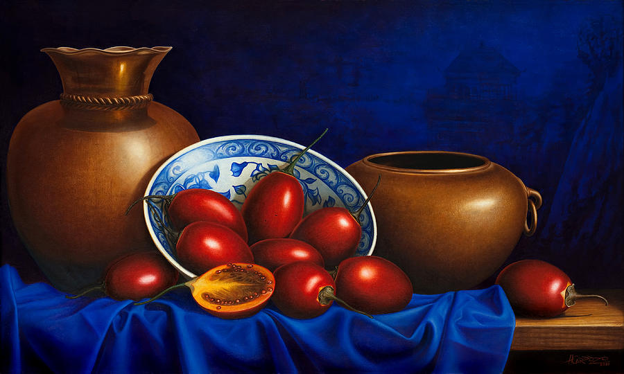 Fruit Painting - Tamarillos by Horacio Cardozo