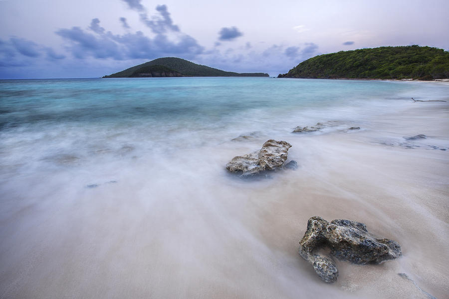 Tamarindo Beach Isla De Culebra Puerto Rico Sunset Pyrography By Luke Sutton