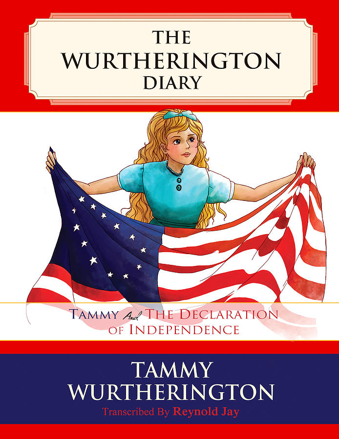 Tammy and the Declaration of Independence Painting by Reynold Jay