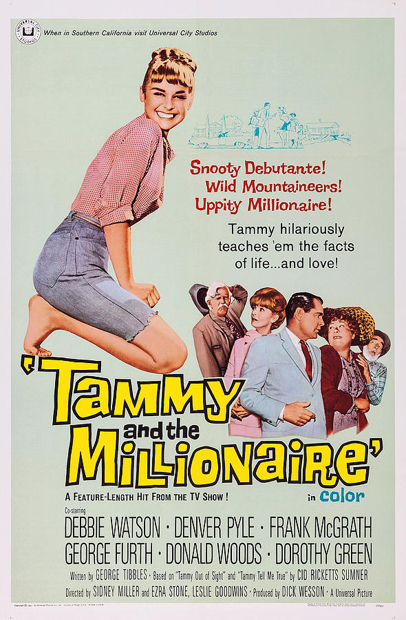 Movie Photograph - Tammy And The Millionaire, Us Poster by Everett