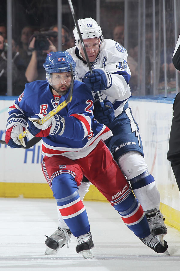 Tampa Bay Lightning V New York Rangers Photograph by Jared Silber