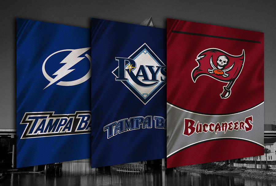 Tampa Bay Lightning, Buccaneers, Rays Tampa city Flag 90x150cm