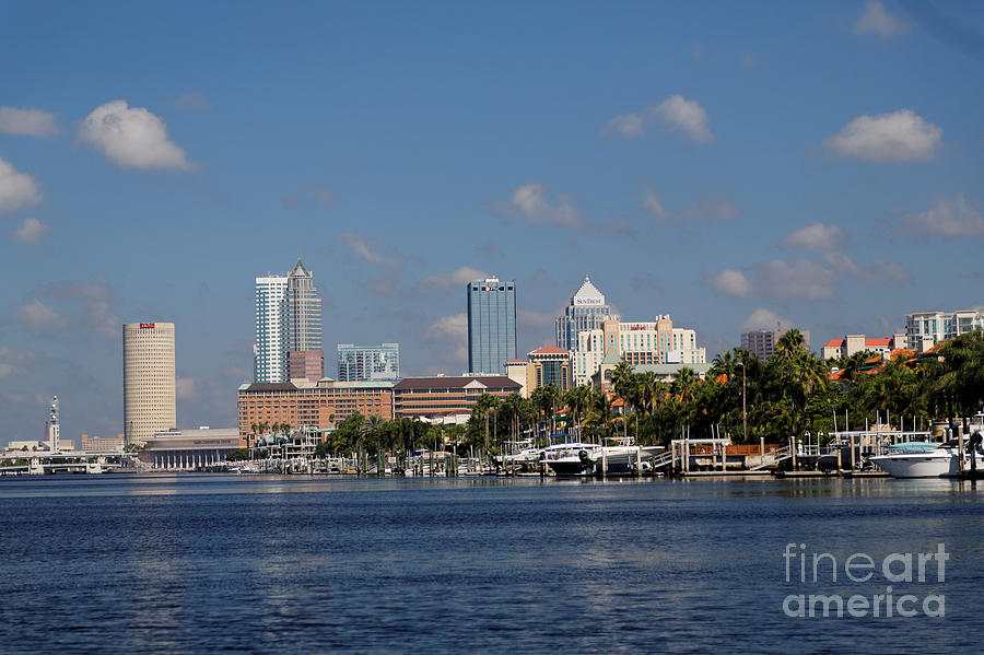 Tampa Florida from the Water Photograph by Natural Focal Point Photography