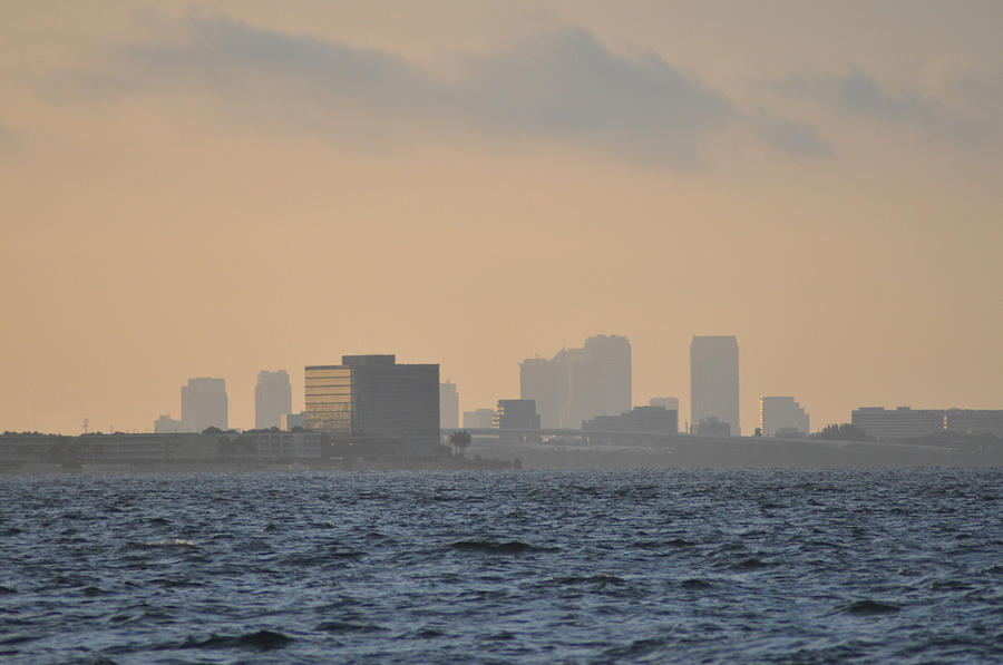 Tampa from the West Shore Photograph by Bill Cannon