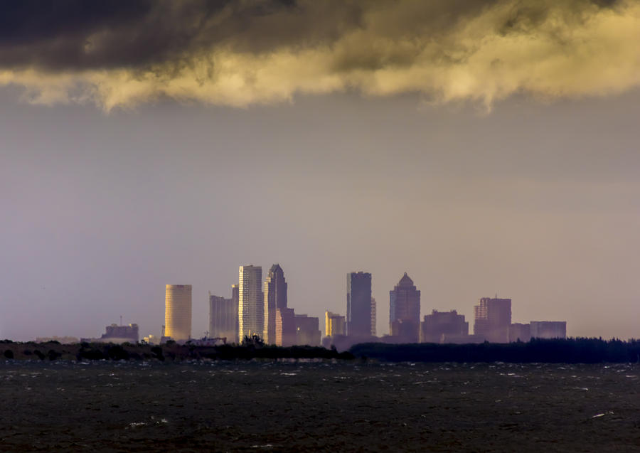 Tampa Skyline Photograph - Tampa on the Horizon by Marvin Spates