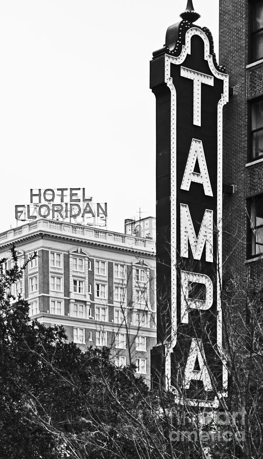 Tampa Theatre and Hotel Floridan Digital Art by David Caldevilla