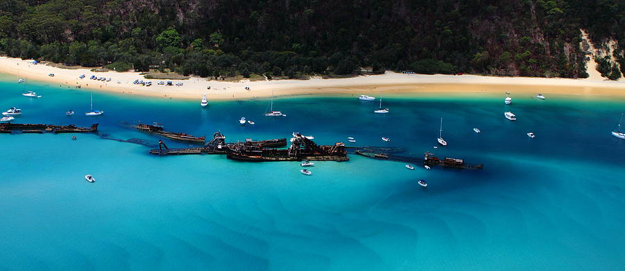 Tangalooma wrecks Photograph by Howard Ferrier
