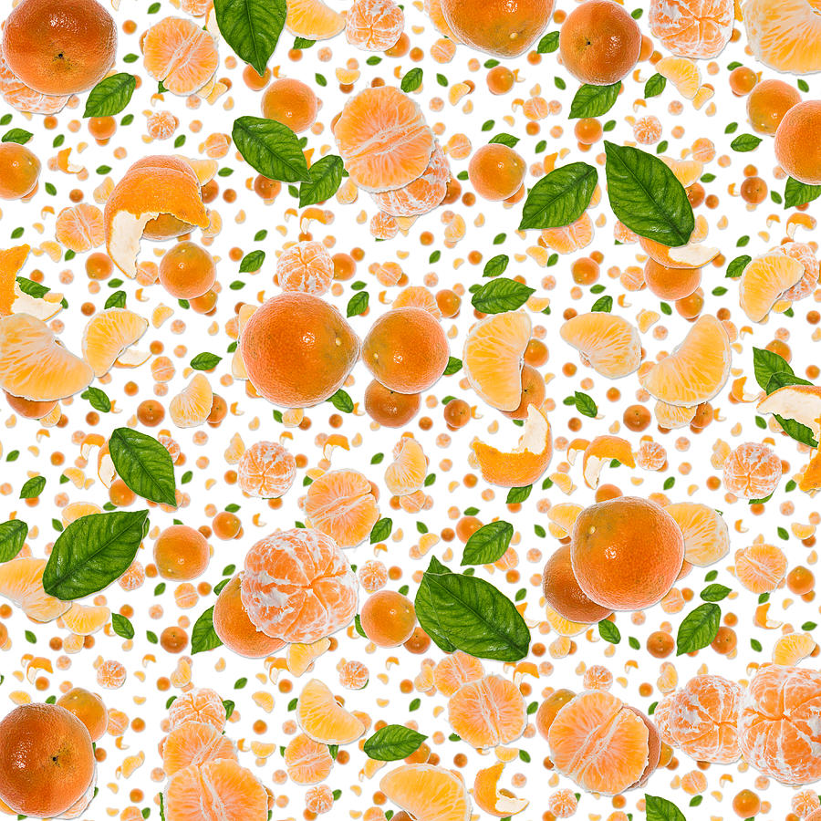 Tangerine Background Photograph