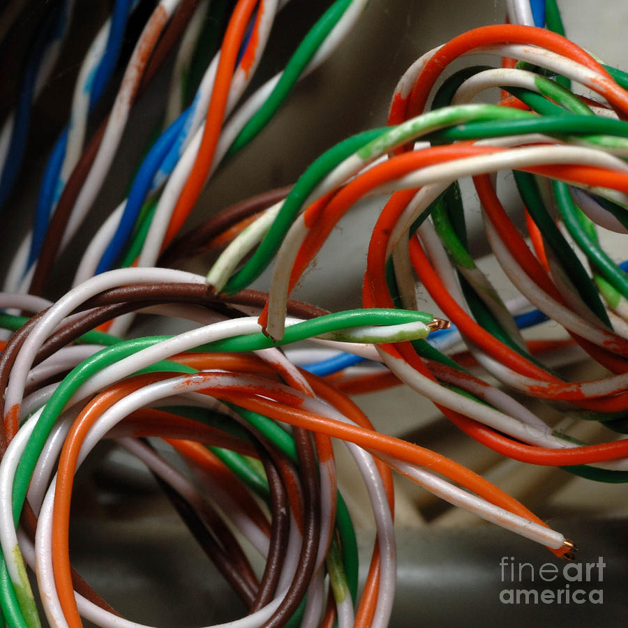 Tangle of Colorful Wires Photograph by Amy Cicconi