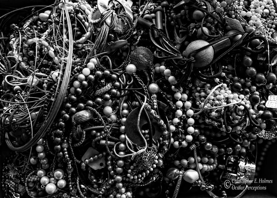 Tangled Baubles - BW Photograph by Christopher Holmes