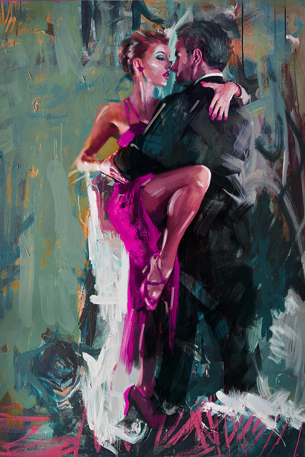 Jazz Painting - Tango 6 by Mahnoor Shah