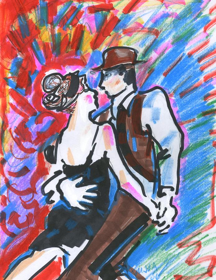 Tango A Mixed Media by Mary Armstrong