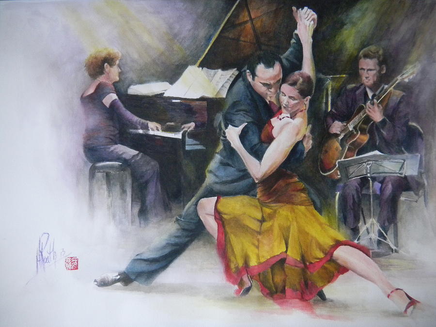 Tango Painting by Alan Kirkland-Roath
