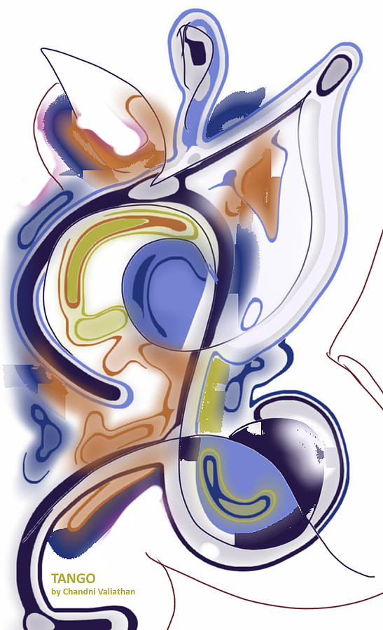 Dance Digital Art - Tango by Chandni Valiathan Dance Digital Art - Tango by Chandni Valiathan