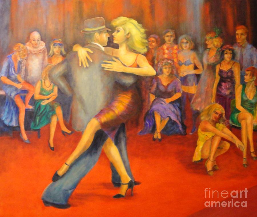 Dancer Painting - Tango by Dagmar Helbig