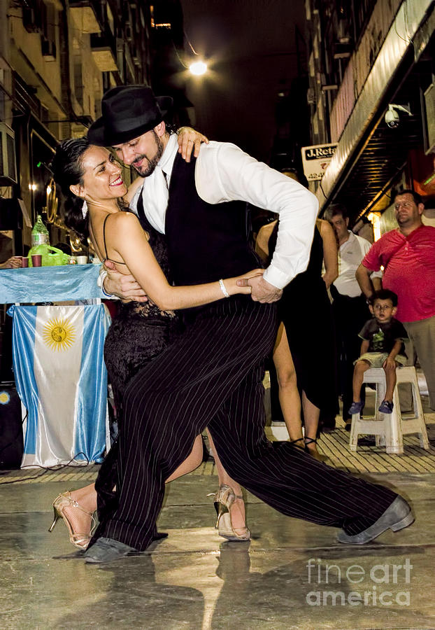 Tango Dancing in Buenos Aires Argentina Photograph by David Smith