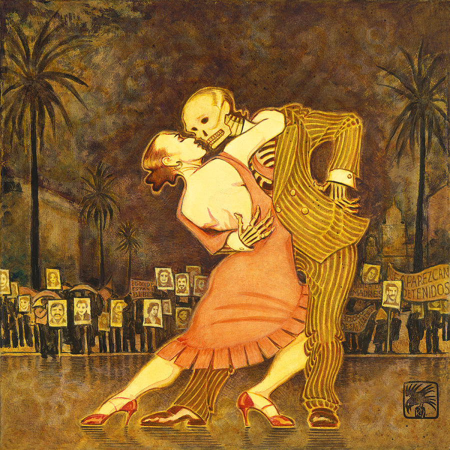 Tango en la Plaza de Mayo Painting by Ruth Hooper