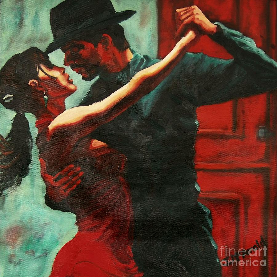 Tango Intensity Painting by Janet McDonald