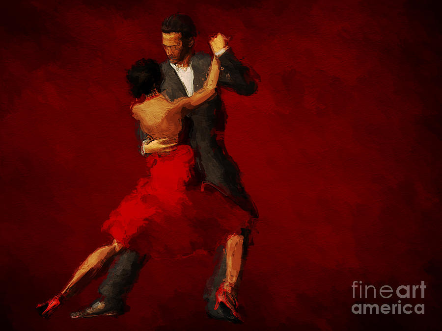 Argentina Painting - Tango by John Edwards