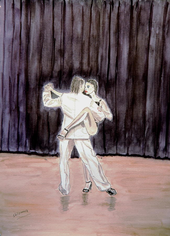 Tango Passion. Painting by Shlomo Zangilevitch