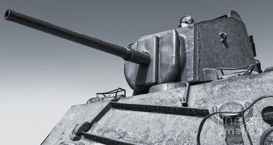 Sherman Tank Photograph - Tank - 05 by Gregory Dyer