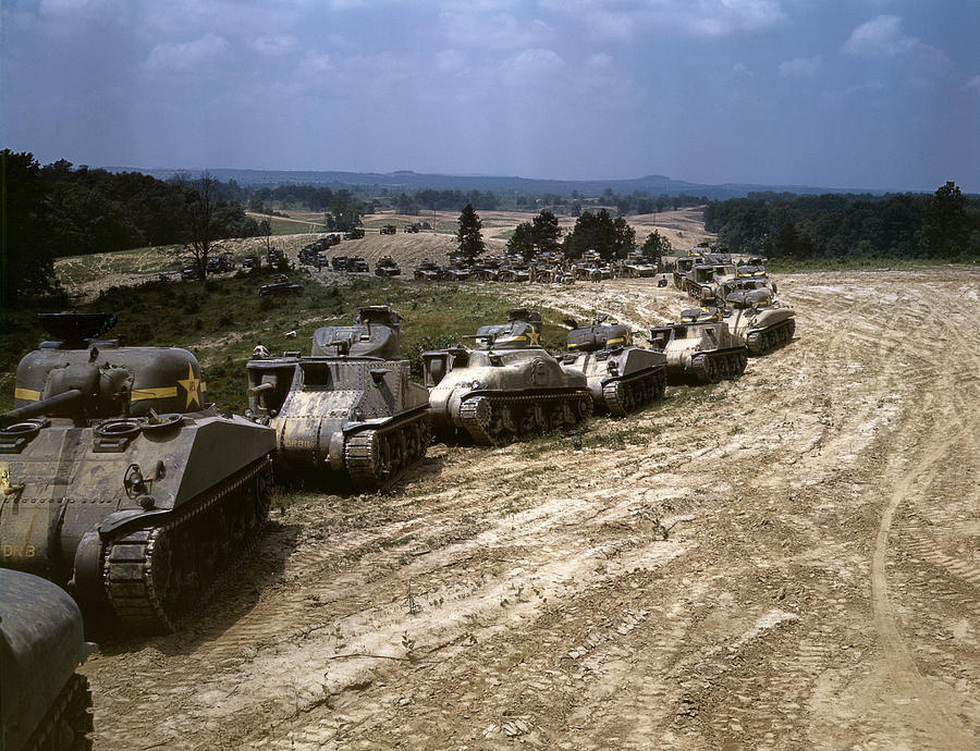 Tank Maneuvers, 1942 Photograph by Granger