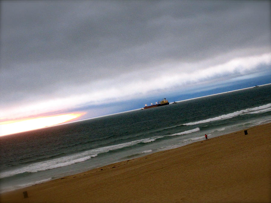 Sunset Photograph - Tanker by JBDSGND OsoPorto