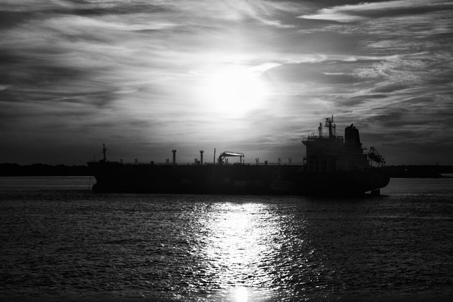 Tanker Twilight Photograph by Paul Watkins
