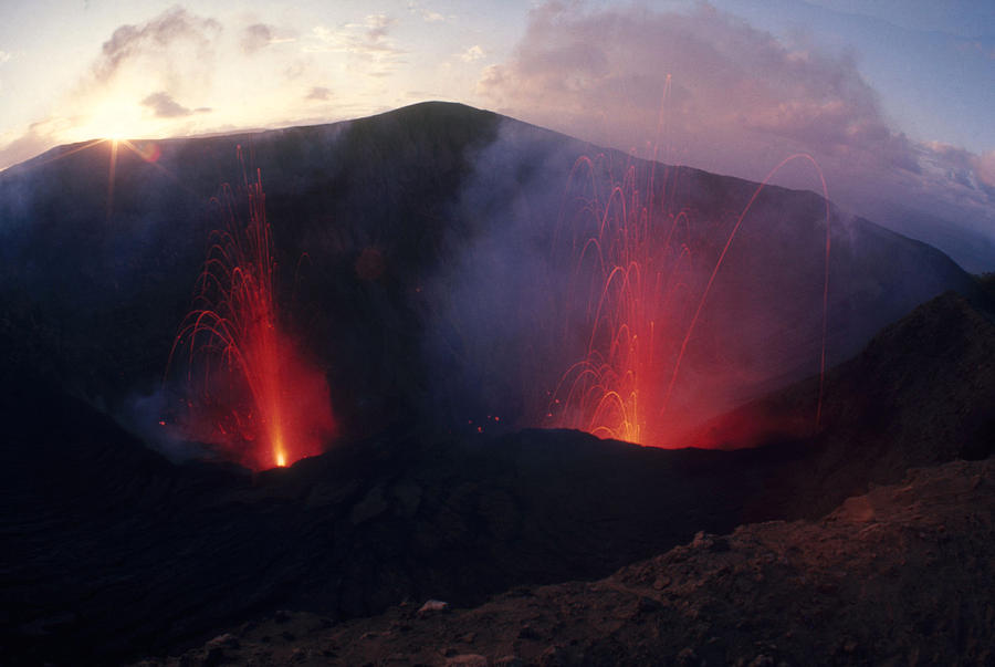 Tanna Island Active Volcano, New Photograph by Gordon Gahan