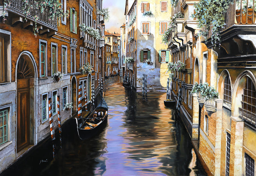 Venezia Painting - Tanta Luce A Venezia by Guido Borelli