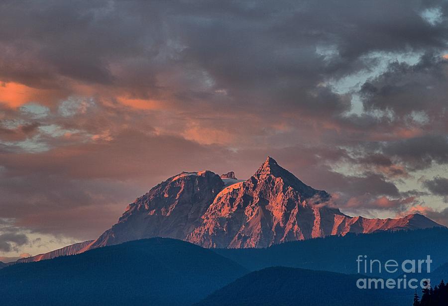 Tantalus Mountain Sunset - British Columbia Photograph by Adam Jewell