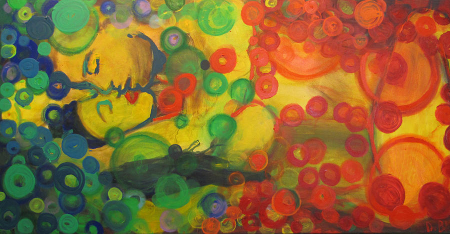 Bubbles Painting - Tantra Chakra by Monike Du Bleu