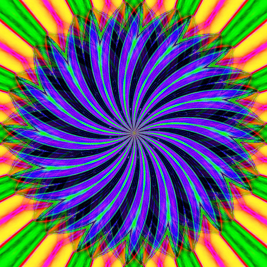 Tantric Flower 2 Digital Art By Mateo Brigande 