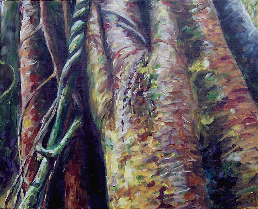 Tanzanian Trees Painting by Susan Moore