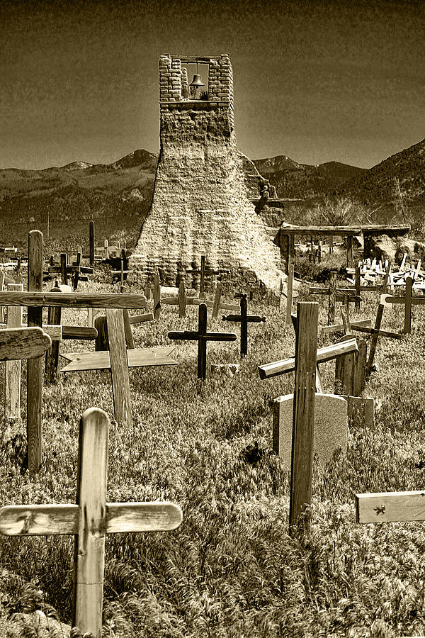 Taos Cemetery Photograph by Wes and Dotty Weber