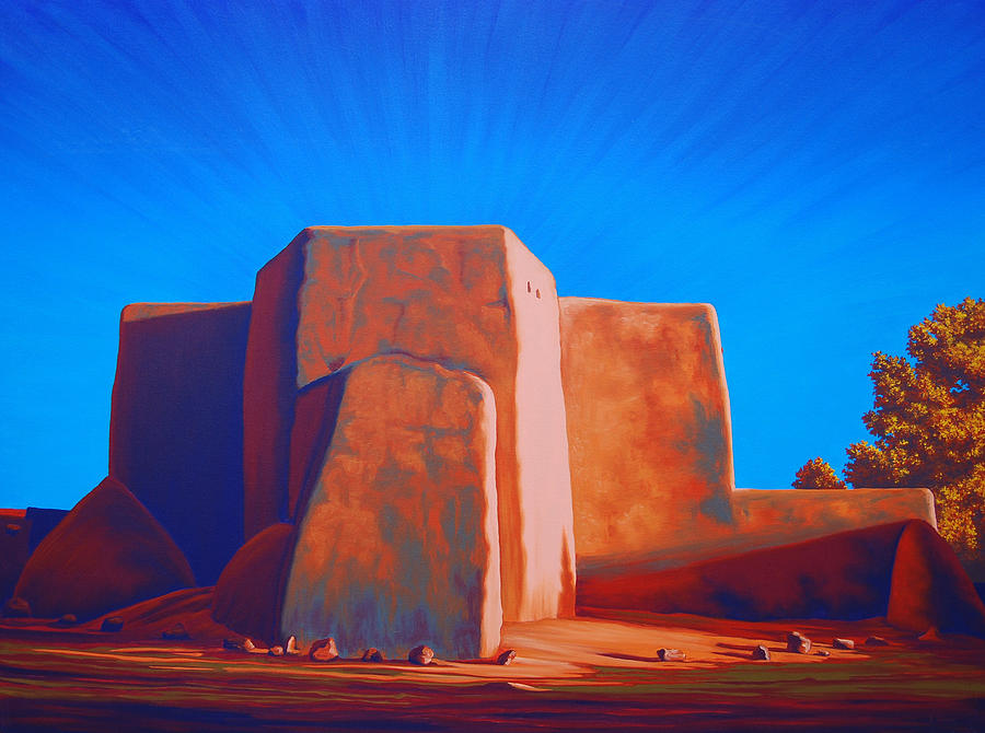 Taos Painting by Cheryl Fecht