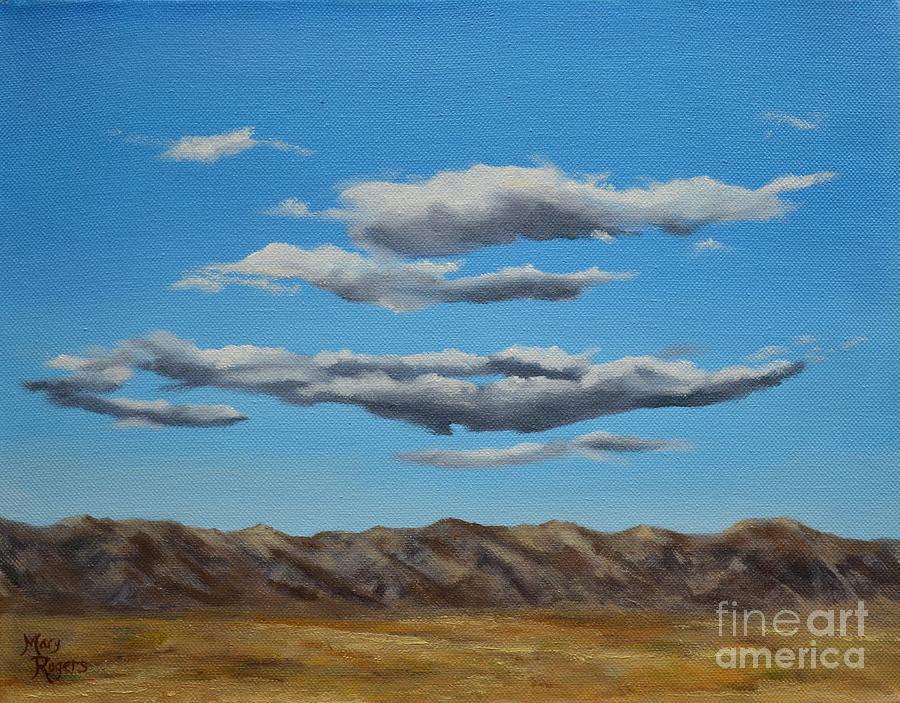 Taos Clouds Painting by Mary Rogers