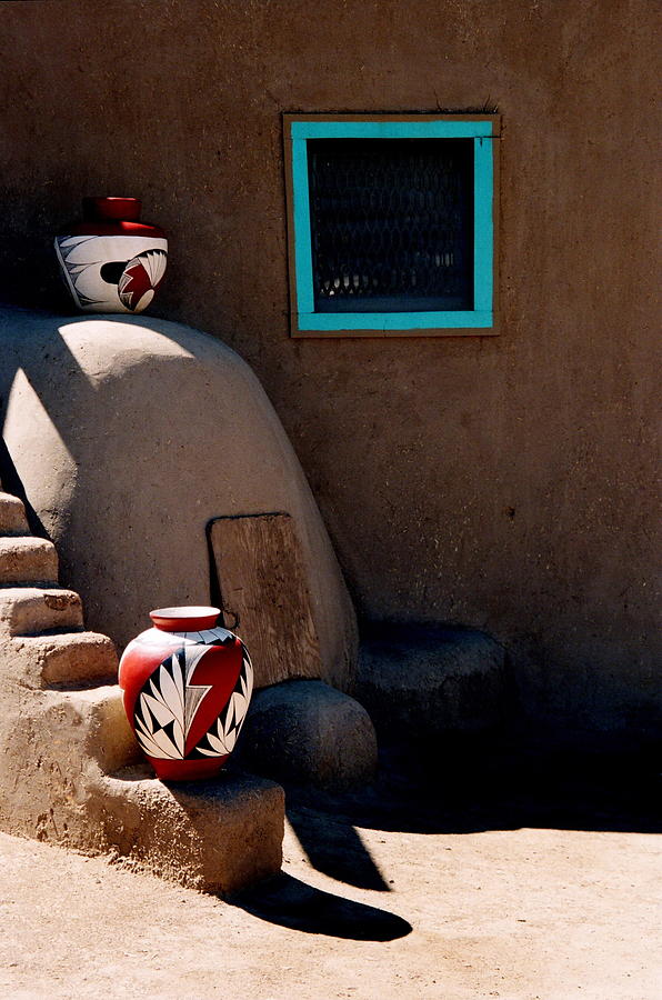 Taos New Mexico Pottery Photograph by Jacqueline M Lewis