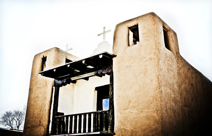 Architecture Photograph - Taos Pueblo Church 3 by Marilyn Hunt