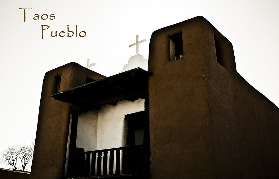 Architecture Photograph - Taos pueblo Church by Marilyn Hunt