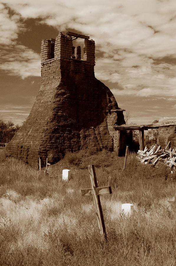 Taos Pueblo Graveyard Photograph by Michael Kirk