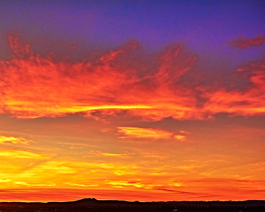 Taos sunset XXXX Photograph by Charles Muhle