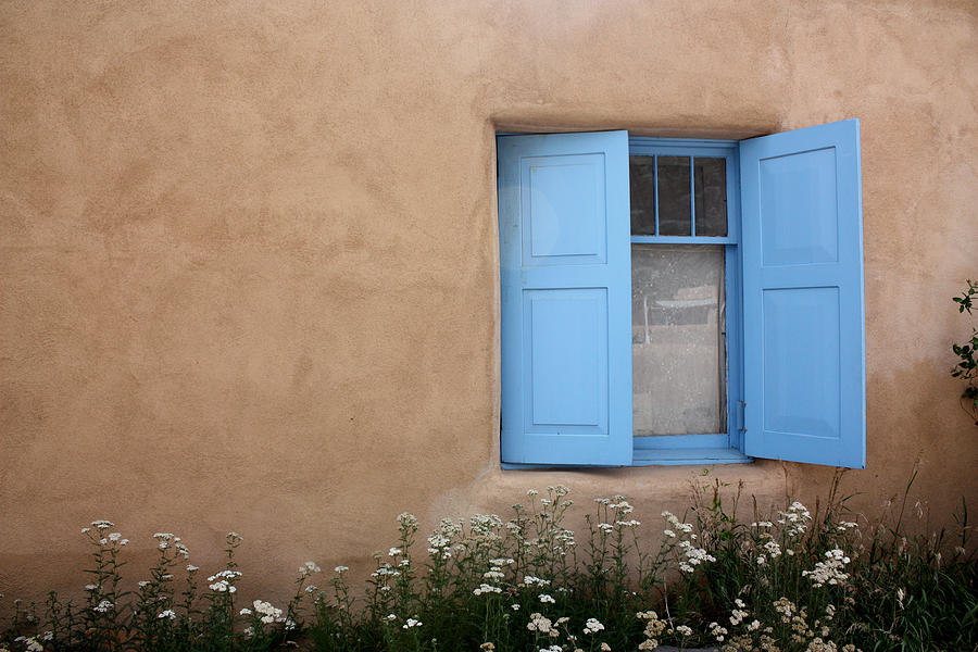 Flower Photograph - Taos Window II by Lanita Williams