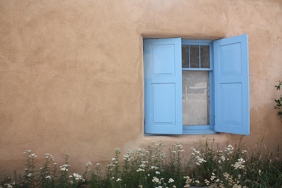 Flower Photograph - Taos Window VI by Lanita Williams