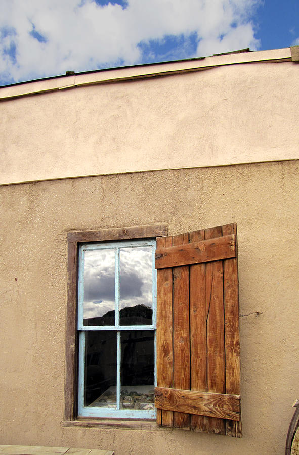 Taos Window with Shutter Photograph by Ann Powell