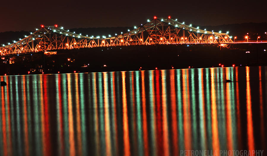Bridge Photograph - Tappan Zee at Night by Brittany Petronella